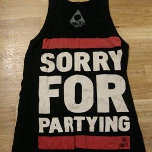 Jac Vanek Sorry For Partying Tank Top XS